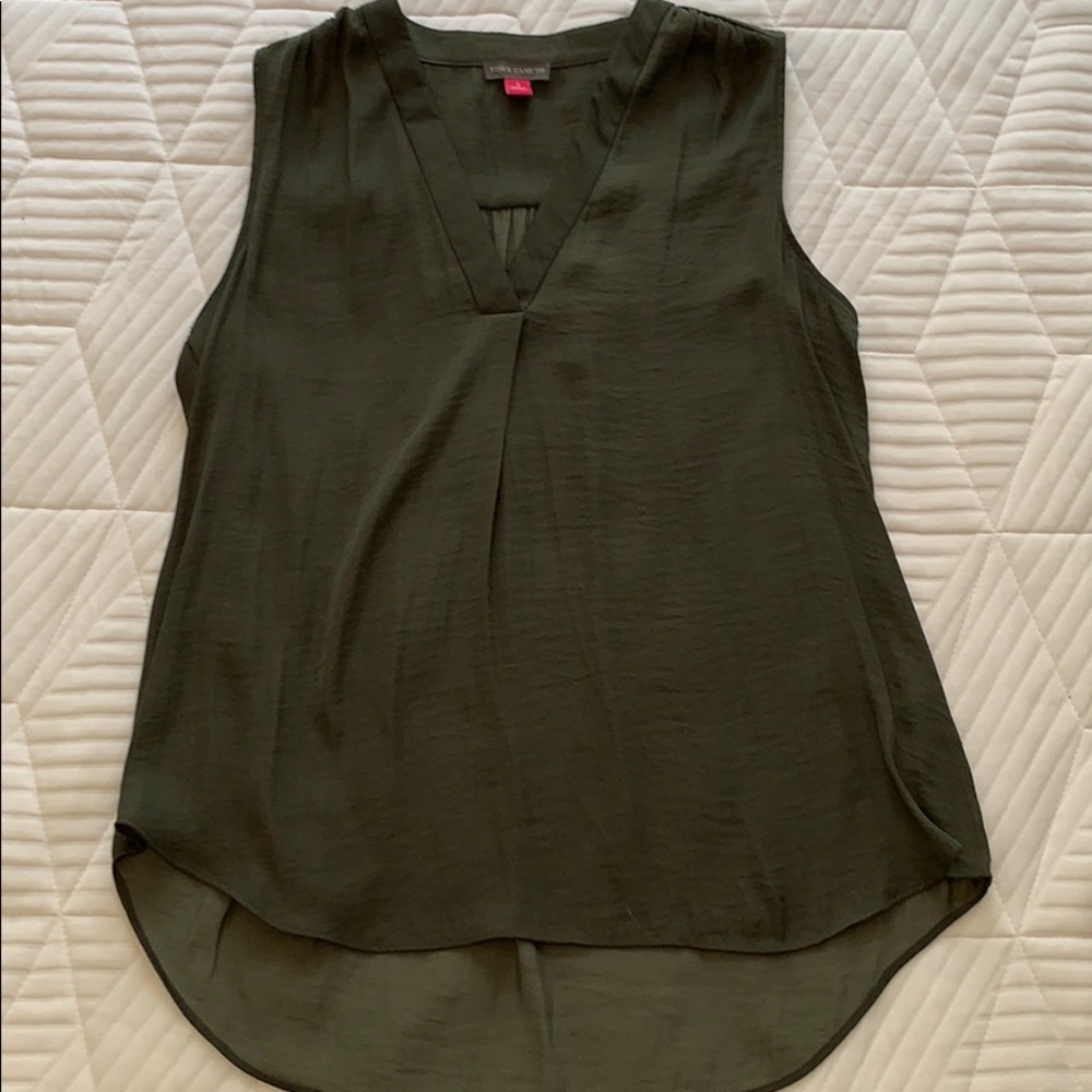 Vince Camuto V-Neck Rumple Blouse, S